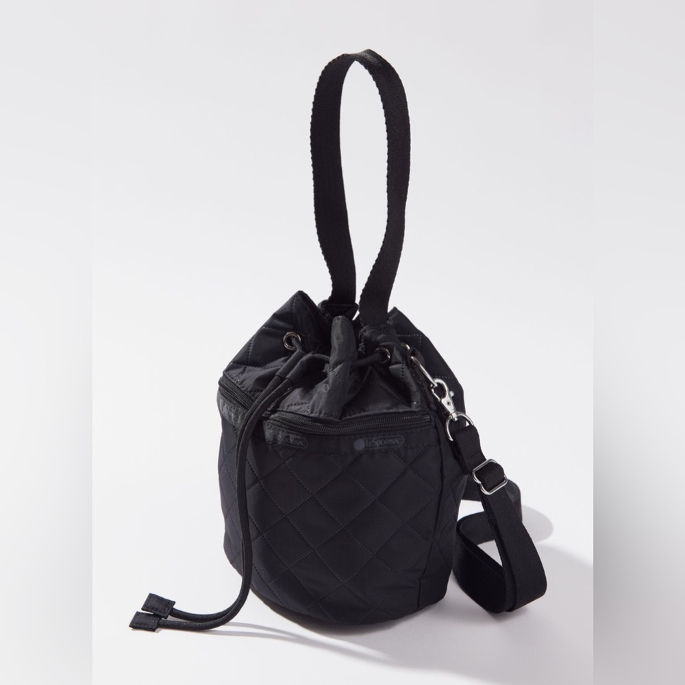 LeSportsac Drawstring Bucket Bag, Black